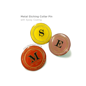 Metal Etching Collar Pin